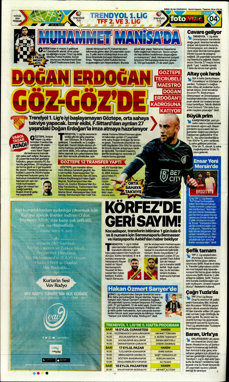 "Andre Gomes'te geri sayım" | Sporun Manşetleri - 11