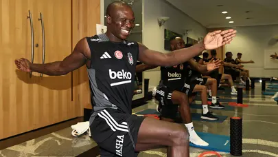 Beşiktaş, Slovenya kampındaki ilk antrenmanını salonda yaptı
