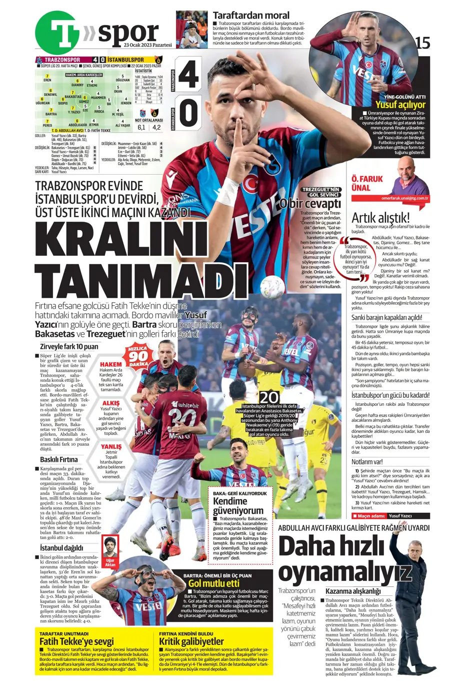 Sporun manşetleri (23 Ocak 2023) - 35