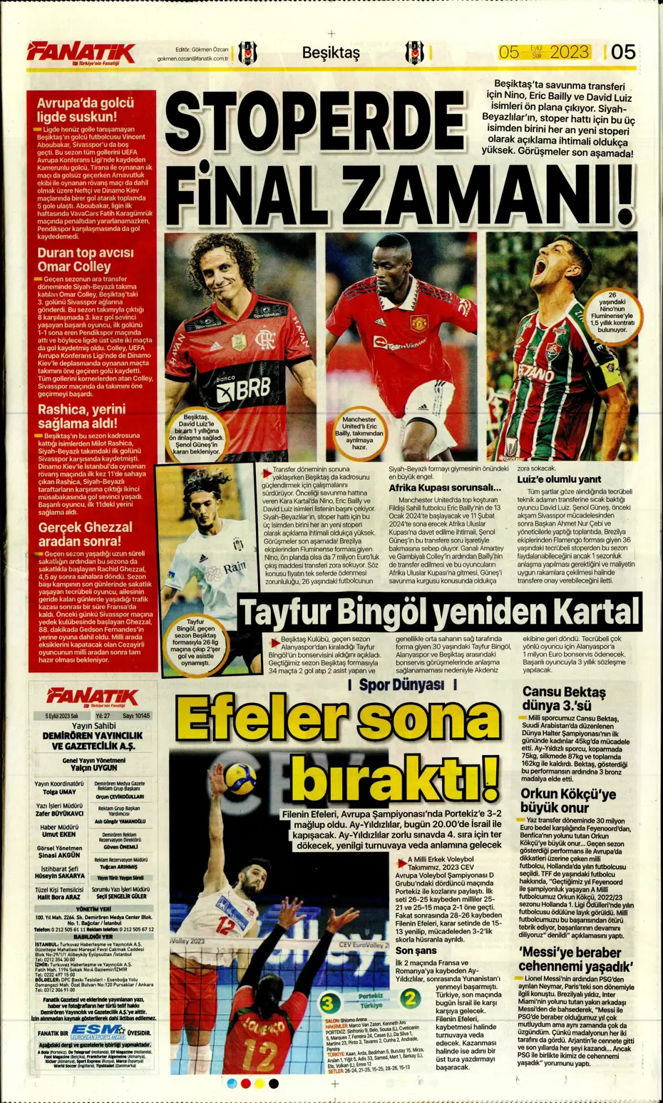 "Aslan'dan çifte bomba" | Sporun Manşetleri - 11 "Aslan'dan çifte bomba" | Sporun Manşetleri - 11