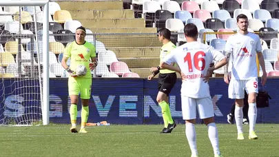 Altınordu kalecisinin burnu kırıldı