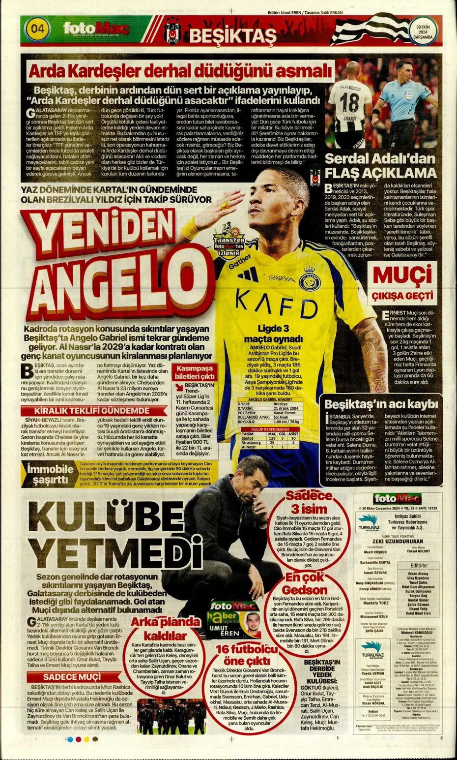 "Anderson Talisca atağı" | Sporun manşetleri - 15