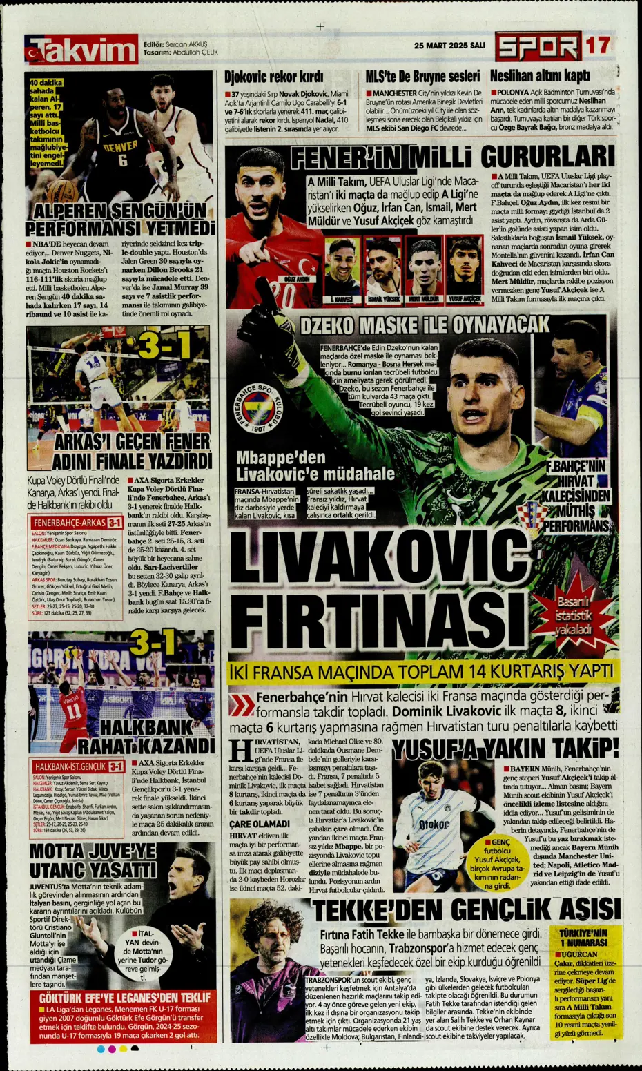 "Galatasaray'dan Osimhen'e çılgın teklif" | Sporun manşetleri - 28 "Galatasaray'dan Osimhen'e çılgın teklif" | Sporun manşetleri - 28