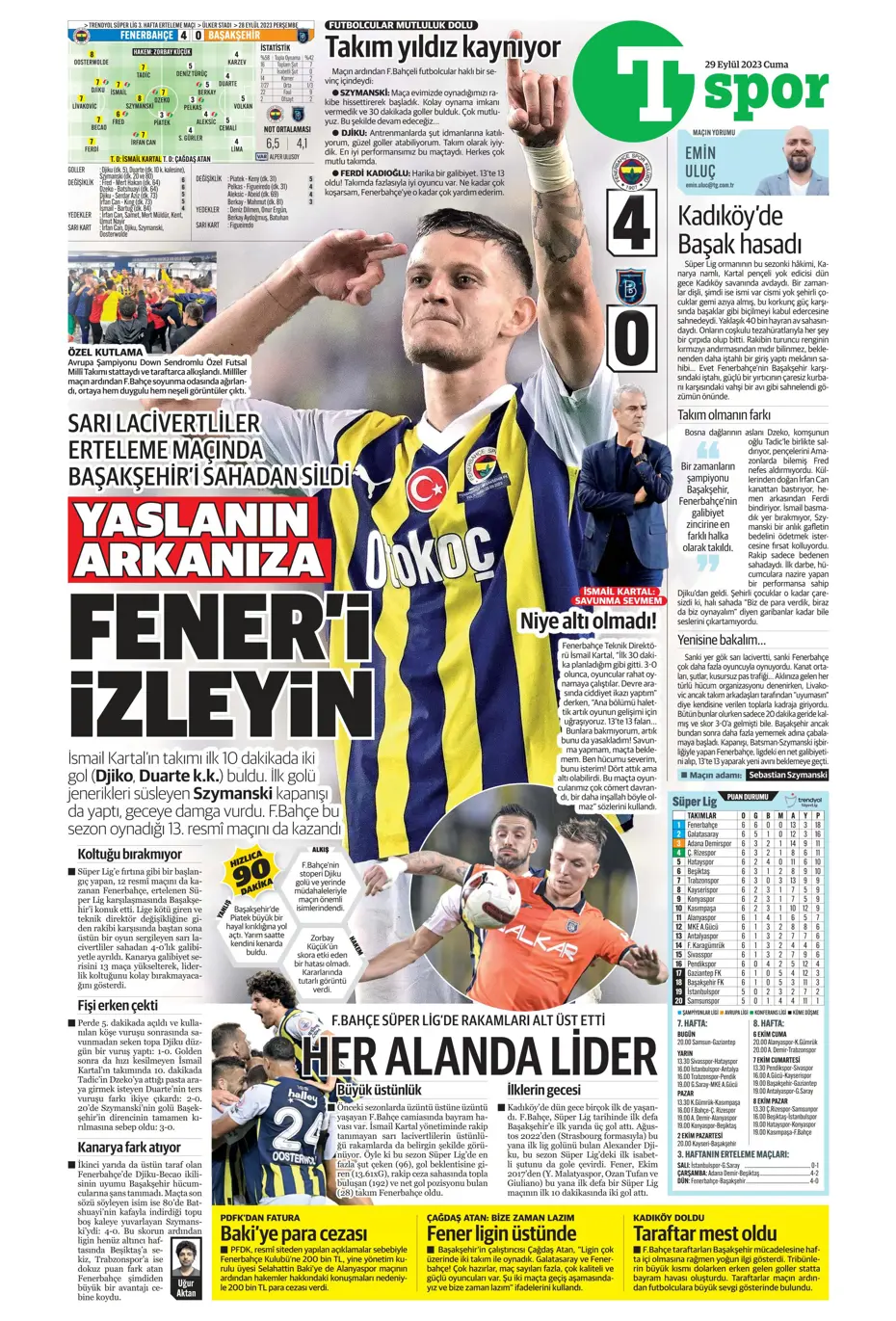 "Fenerbahçe gollerle coştu" | Sporun Manşetleri - 37 "Fenerbahçe gollerle coştu" | Sporun Manşetleri - 37