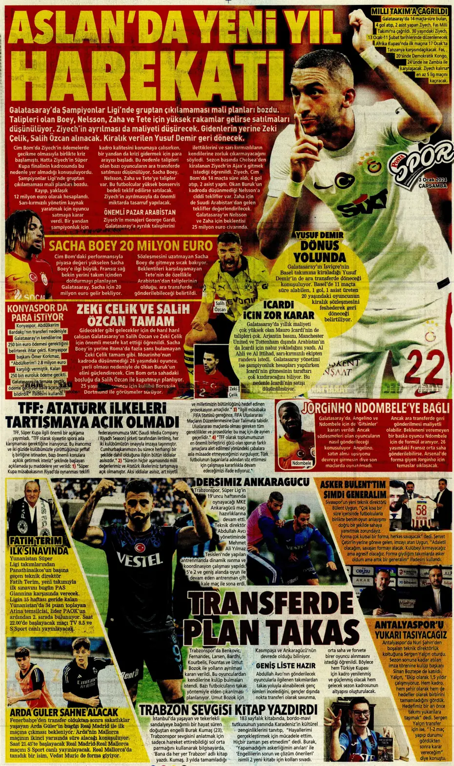 "Kartal'da Gabigol sürprizi" | Sporun manşetleri (3 Ocak 2024) - 22