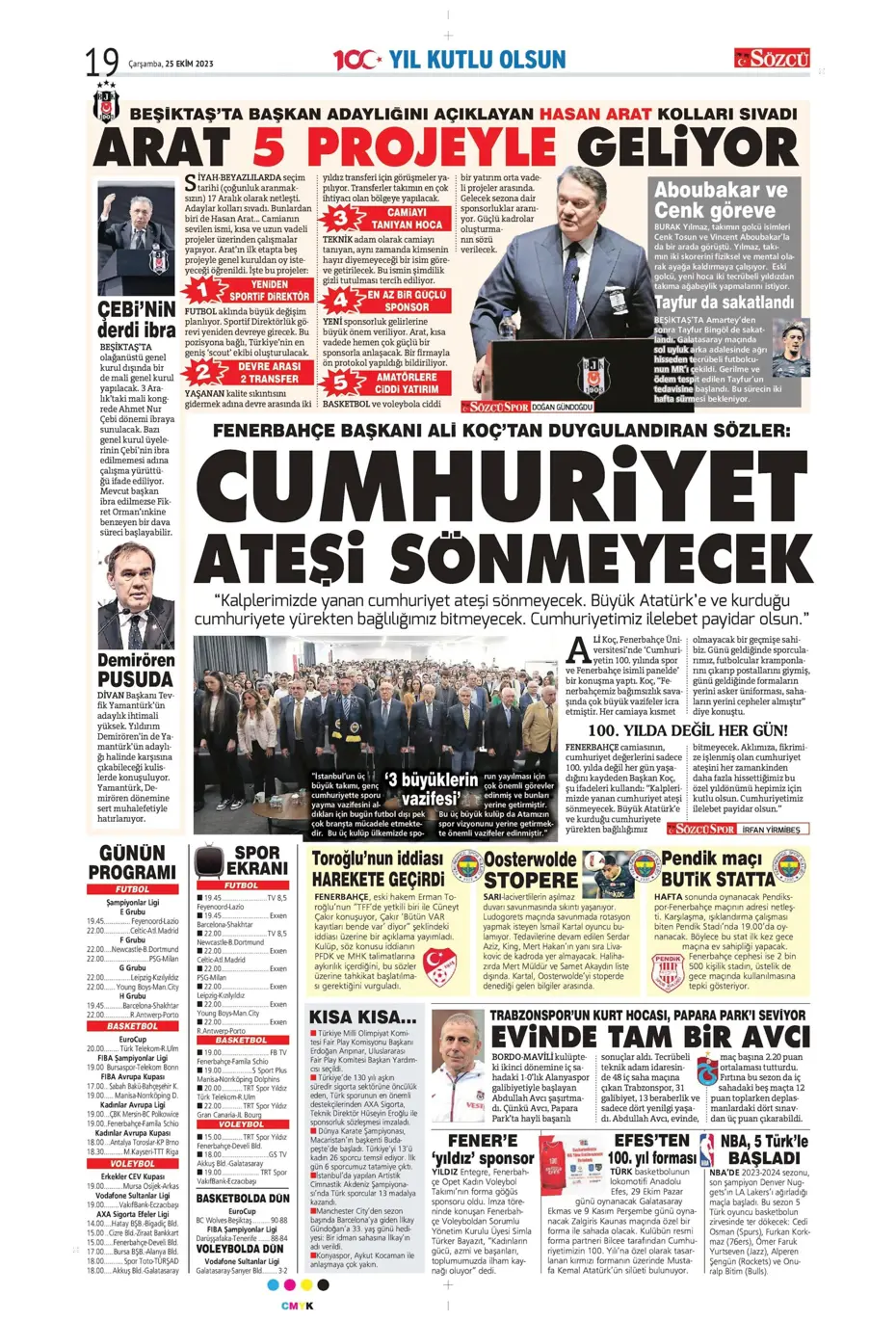 "Adaletin bu mu futbol?" | Sporun manşetleri (25 Ekim 2023) - 21