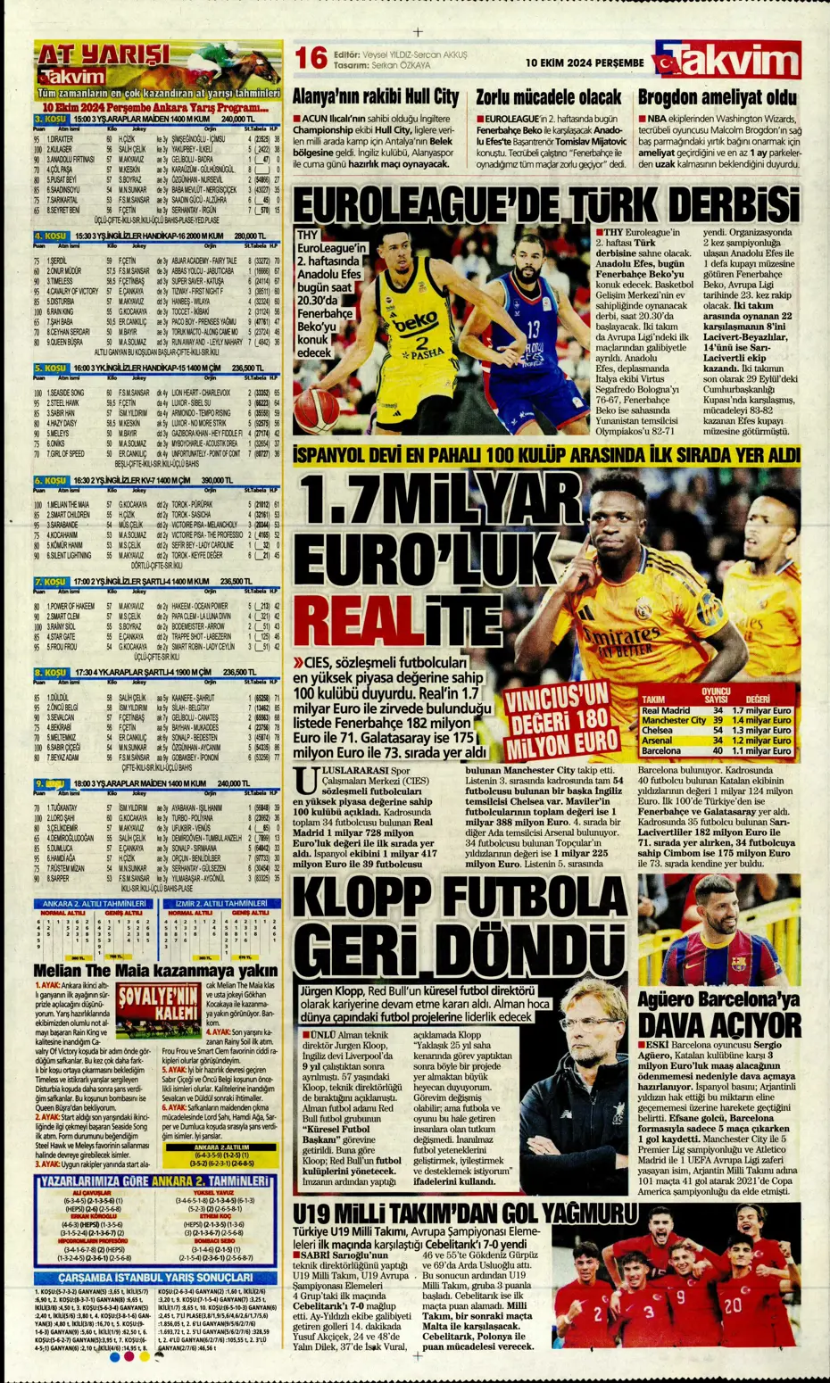"Dybala bombası" | Sporun manşetleri (10 Ekim 2024) - 29