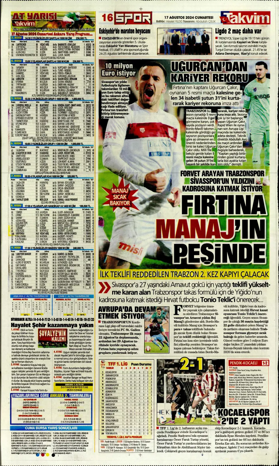 "Fenerbahçe, Fred'in alternatifini buldu" | Sporun manşetleri - 32 "Fenerbahçe, Fred'in alternatifini buldu" | Sporun manşetleri - 32