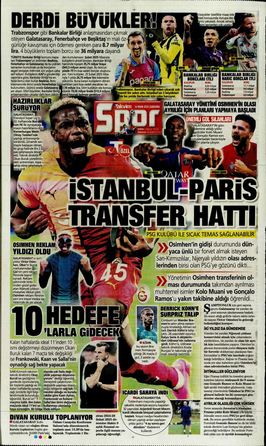 "Kim Min-Jae heyecanı" | Sporun manşetleri - 30