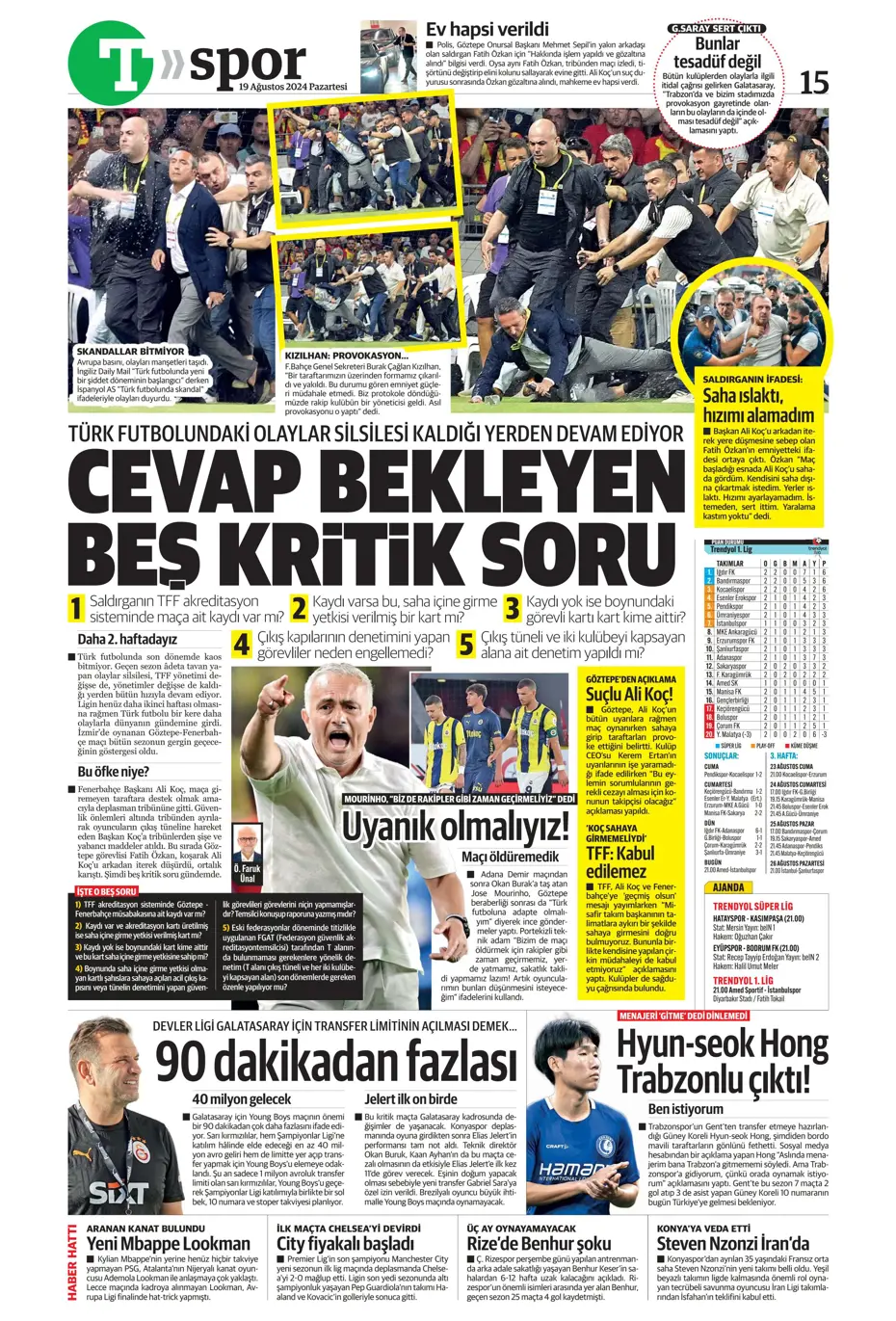 "Ferdi Kadıoğlu sonrası Fenerbahçe'ye yıldız yağacak" | Sporun manşetleri - 38