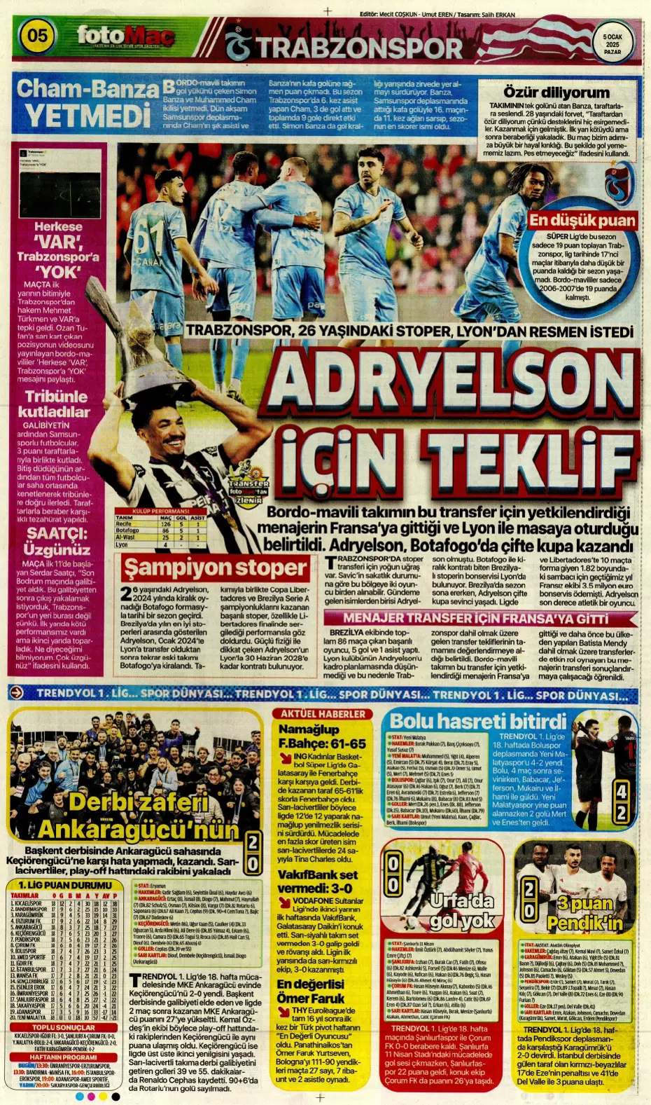 "31 milyon euroluk stoper Fenerbahçe'ye" | Sporun manşetleri - 11