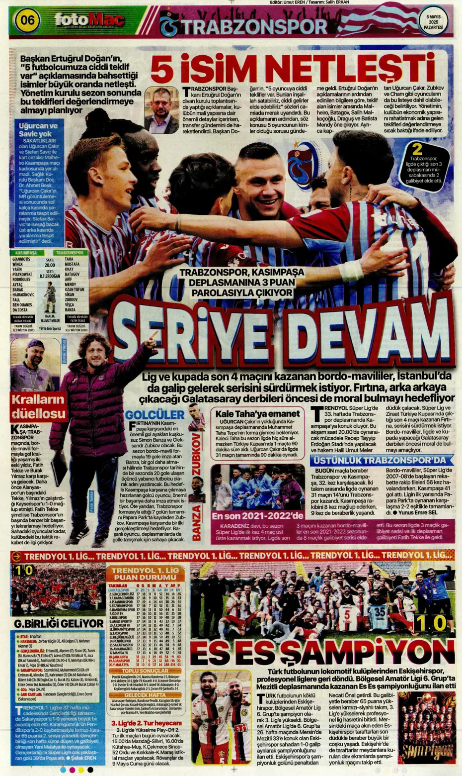 "Hayallere Kartal pençesi" | Sporun manşetleri - 16