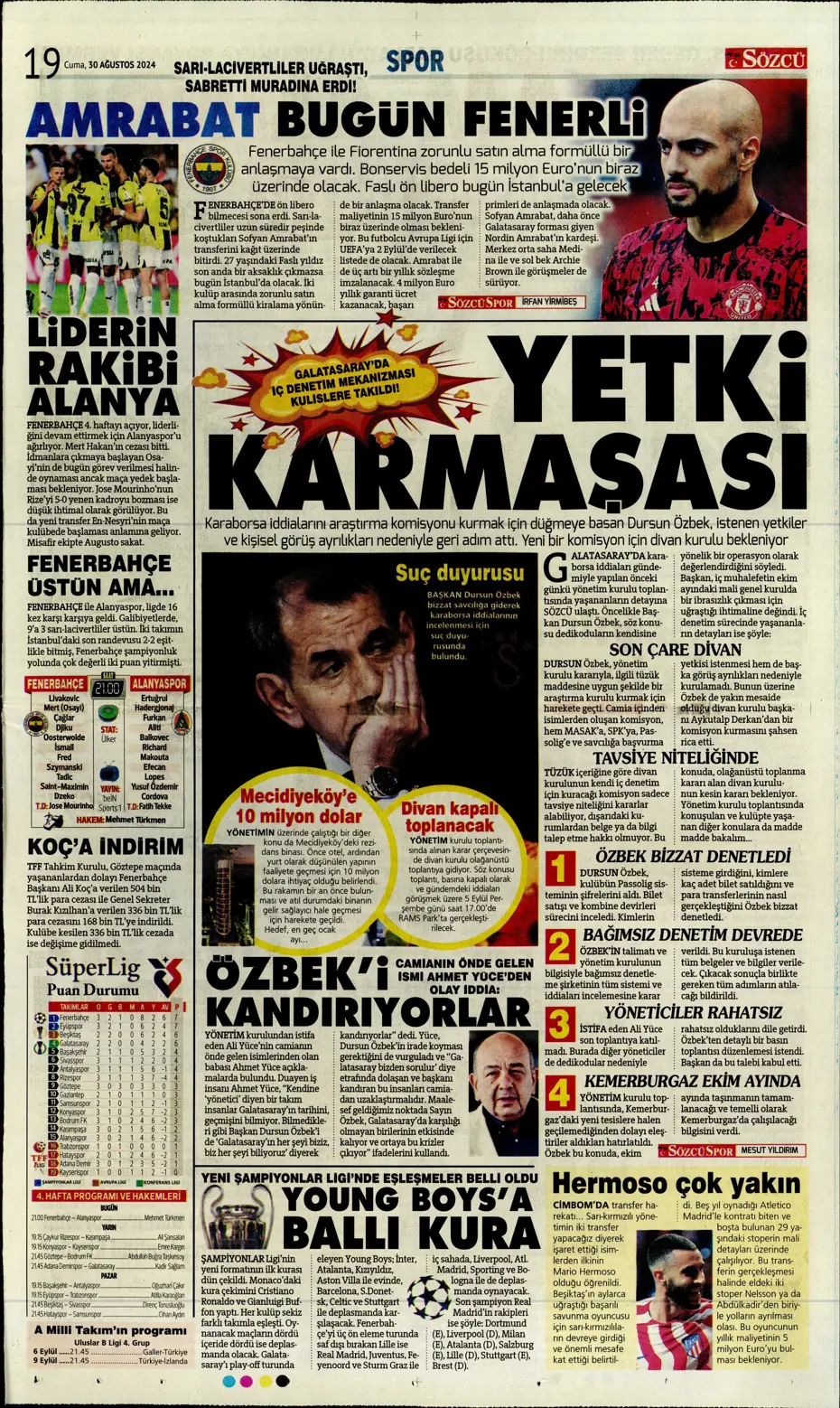 "Galatasaray yönetiminden flaş karar" | Sporun manşetleri (30 Ağustos 2024) - 32 "Galatasaray yönetiminden flaş karar" | Sporun manşetleri (30 Ağustos 2024) - 32
