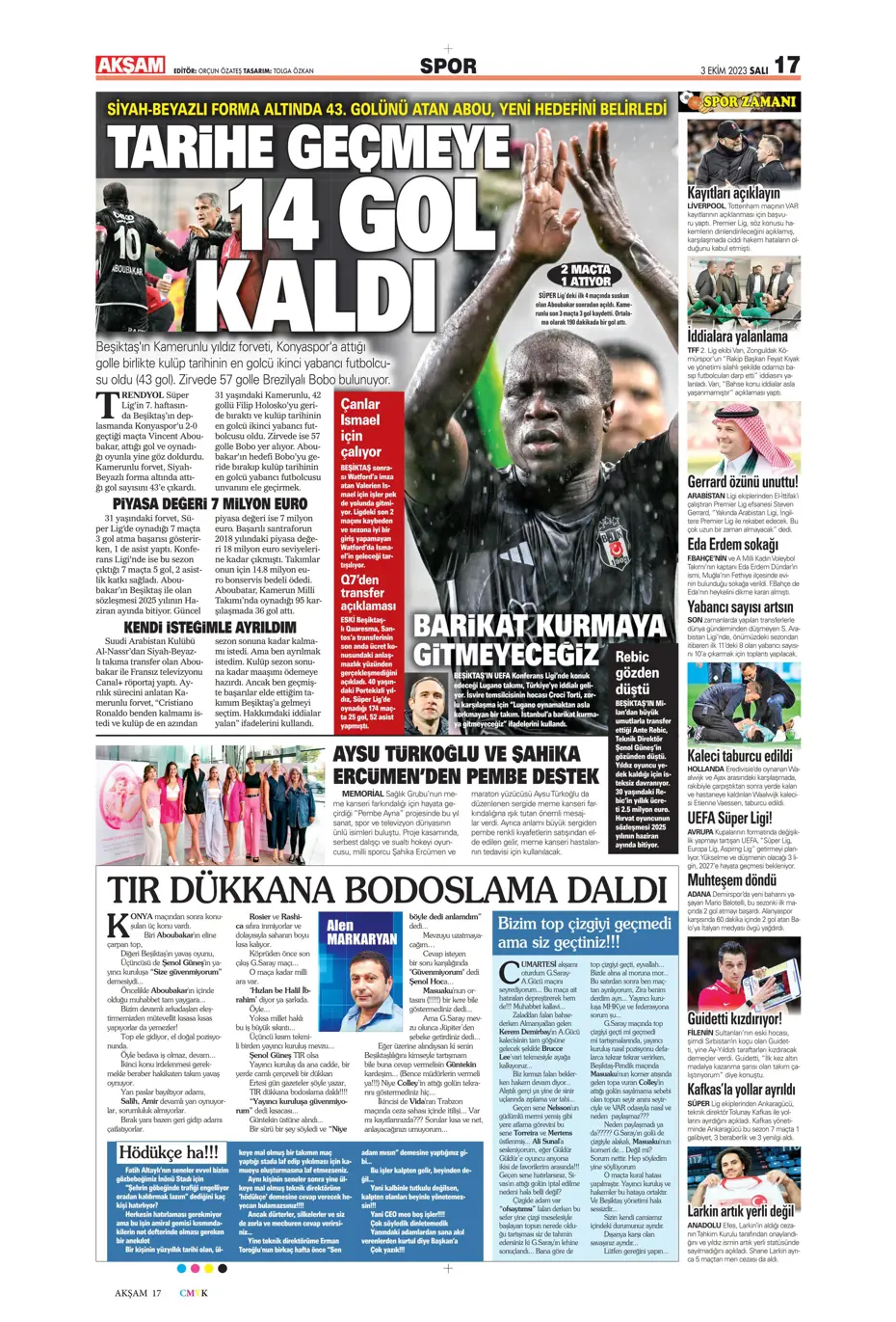 "İşte Okan Buruk'un imha planı" | Sporun manşetleri (3 Ekim 2023) - 4