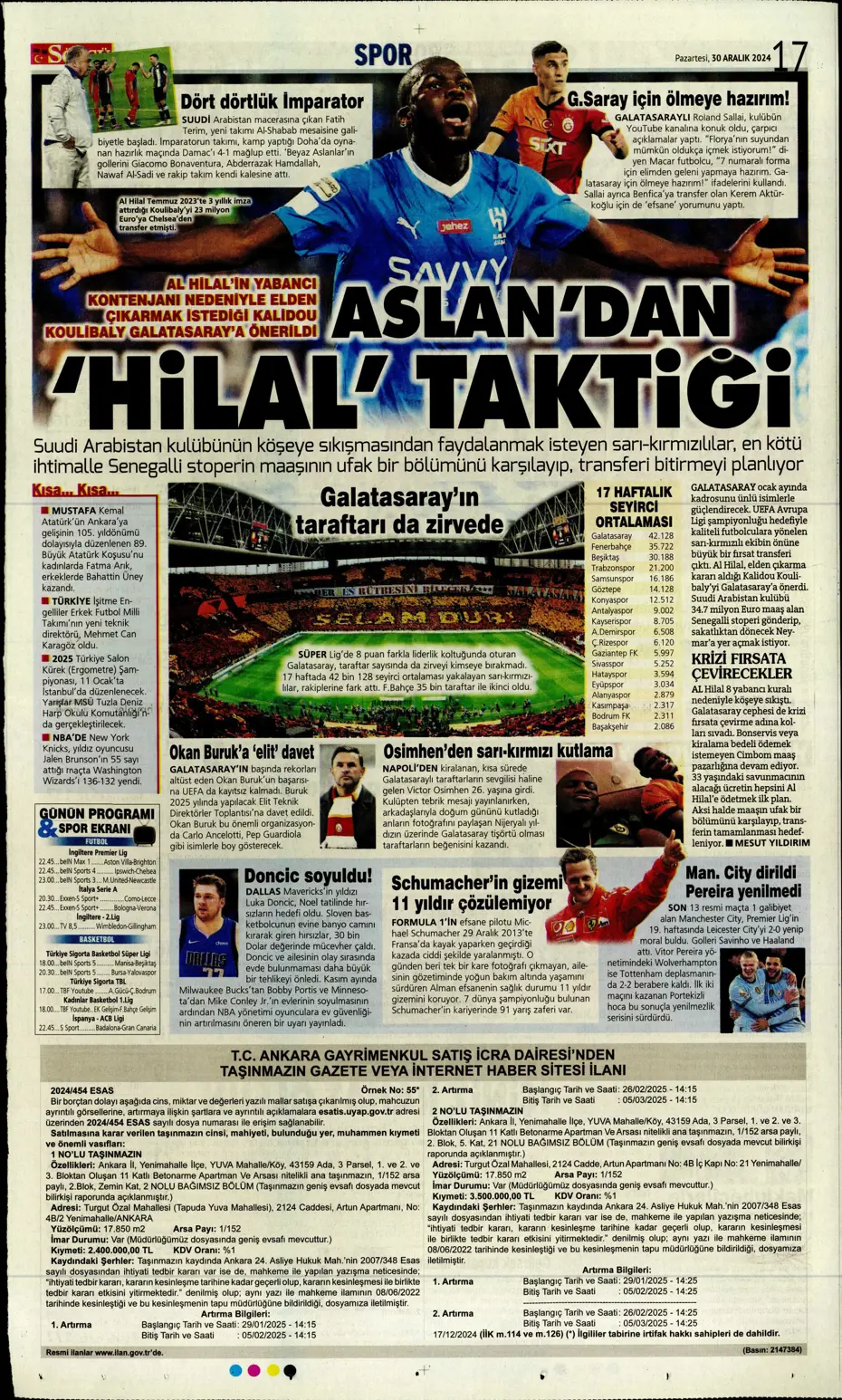 "Fenerbahçe'den 3 ülkede dev operasyon" | Sporun manşetleri - 28