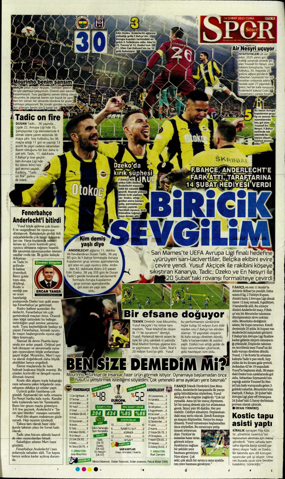 "Galatasaray'ın Avrupa AZabı" | Sporun manşetleri - 29 "Galatasaray'ın Avrupa AZabı" | Sporun manşetleri - 29