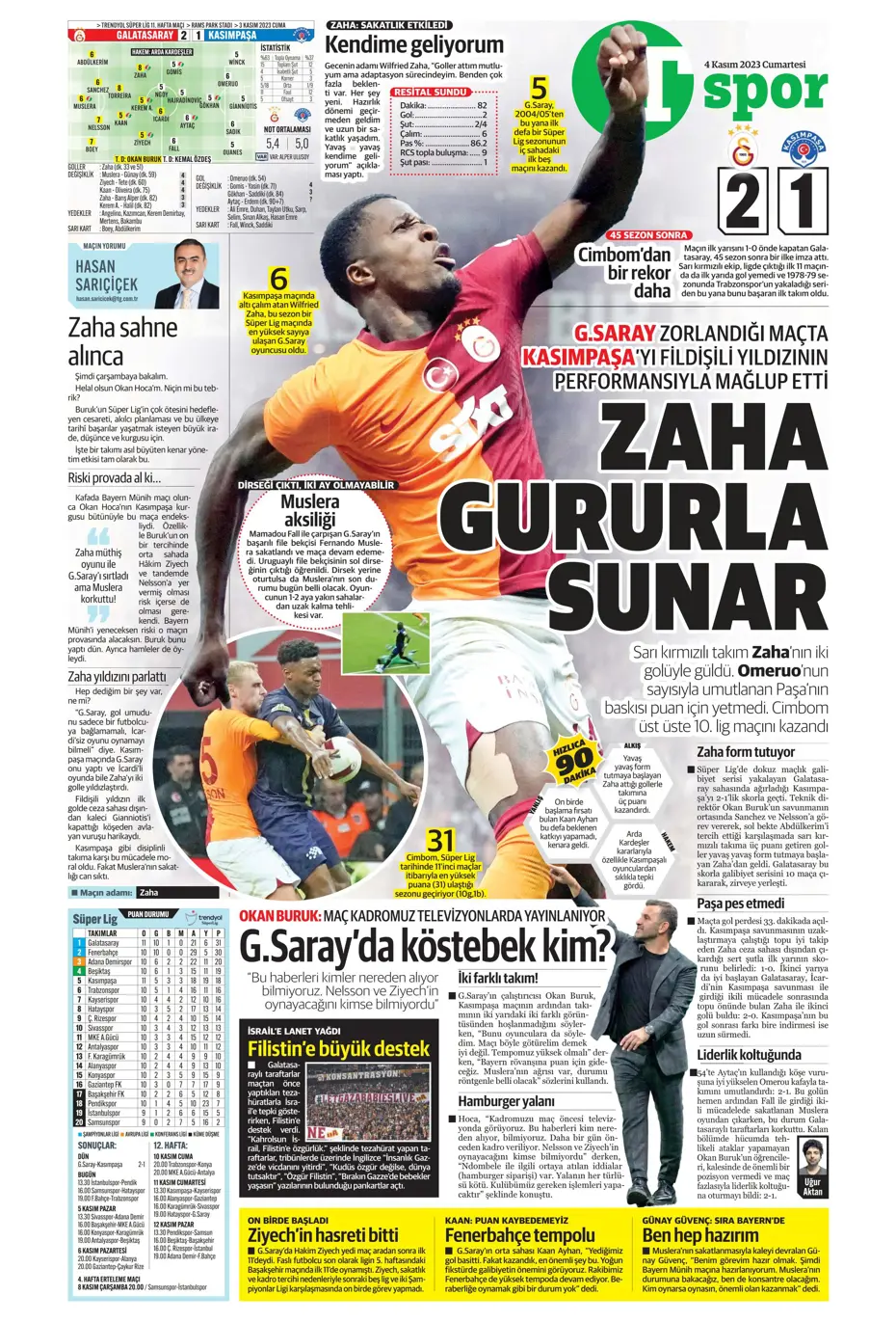 "Derbinin şifresi ilk çeyrek" | Sporun manşetleri (4 Kasım 2023) - 39