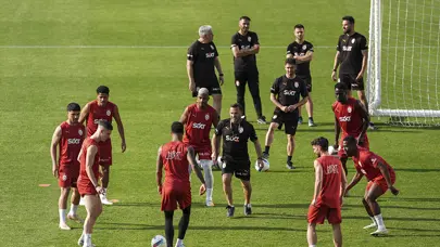Galatasaray antrenmanında talihsiz an