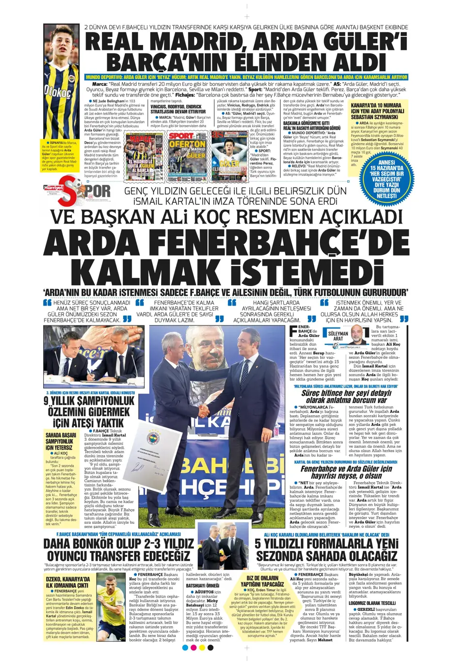 "Icardi'de Enrique krizi" | Sporun manşetleri (6 Temmuz 2023) - 14
