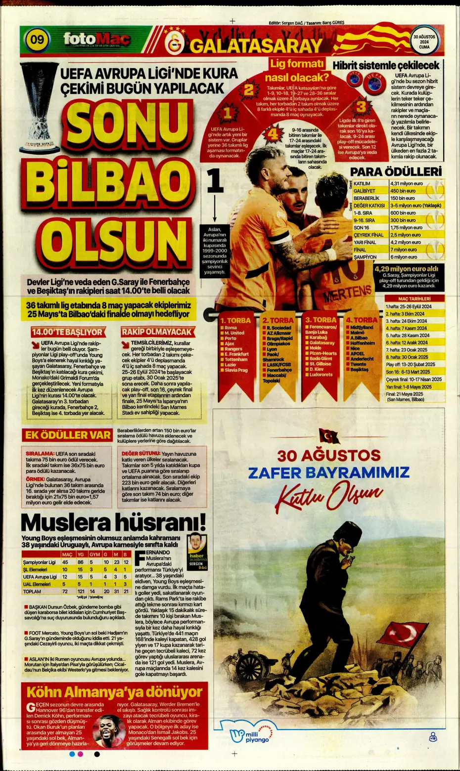 "Galatasaray yönetiminden flaş karar" | Sporun manşetleri (30 Ağustos 2024) - 21 "Galatasaray yönetiminden flaş karar" | Sporun manşetleri (30 Ağustos 2024) - 21