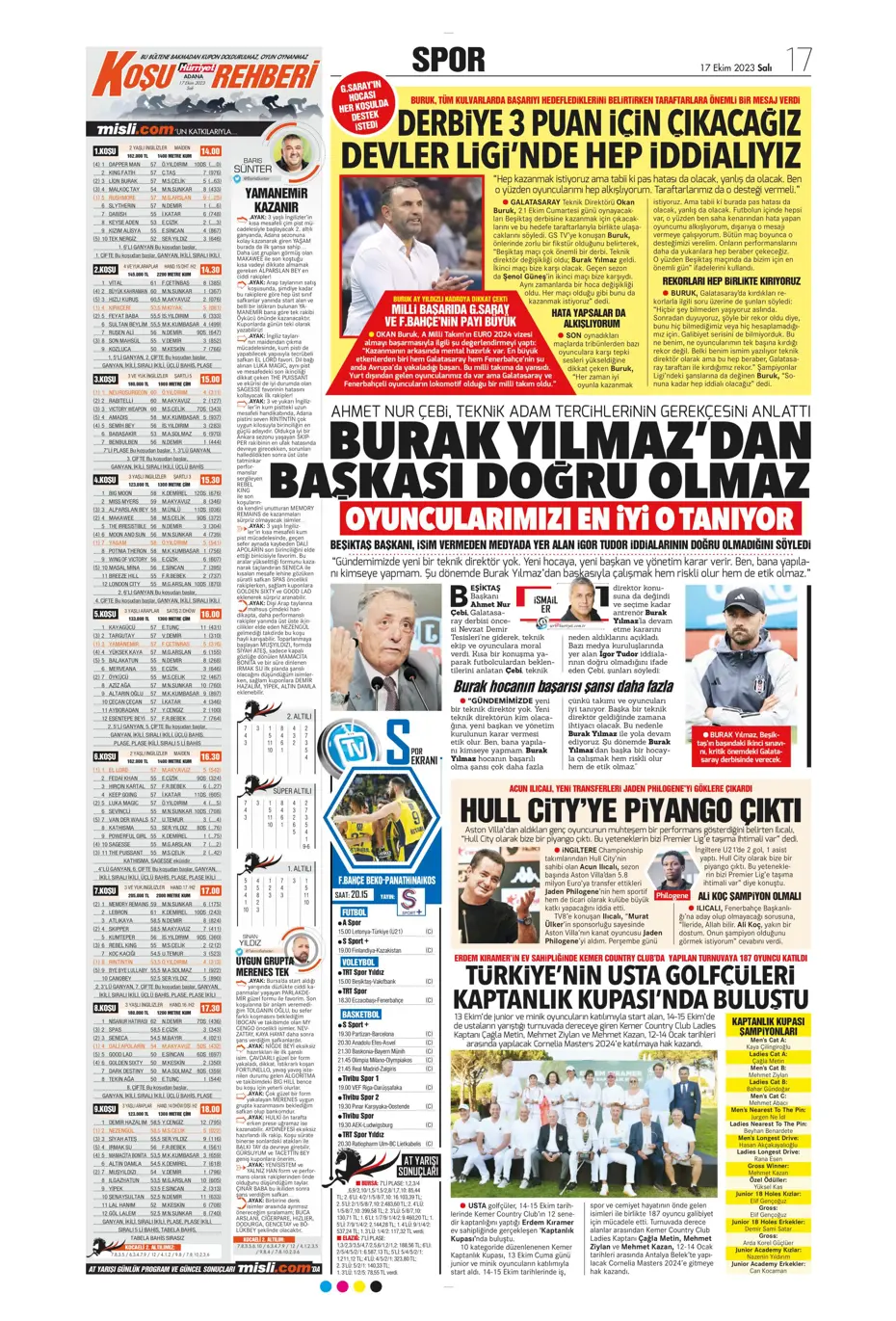 "Türk duvarı Abdülkerim Bardakcı" | Sporun manşetleri (17 Ekim 2023) - 20 "Türk duvarı Abdülkerim Bardakcı" | Sporun manşetleri (17 Ekim 2023) - 20