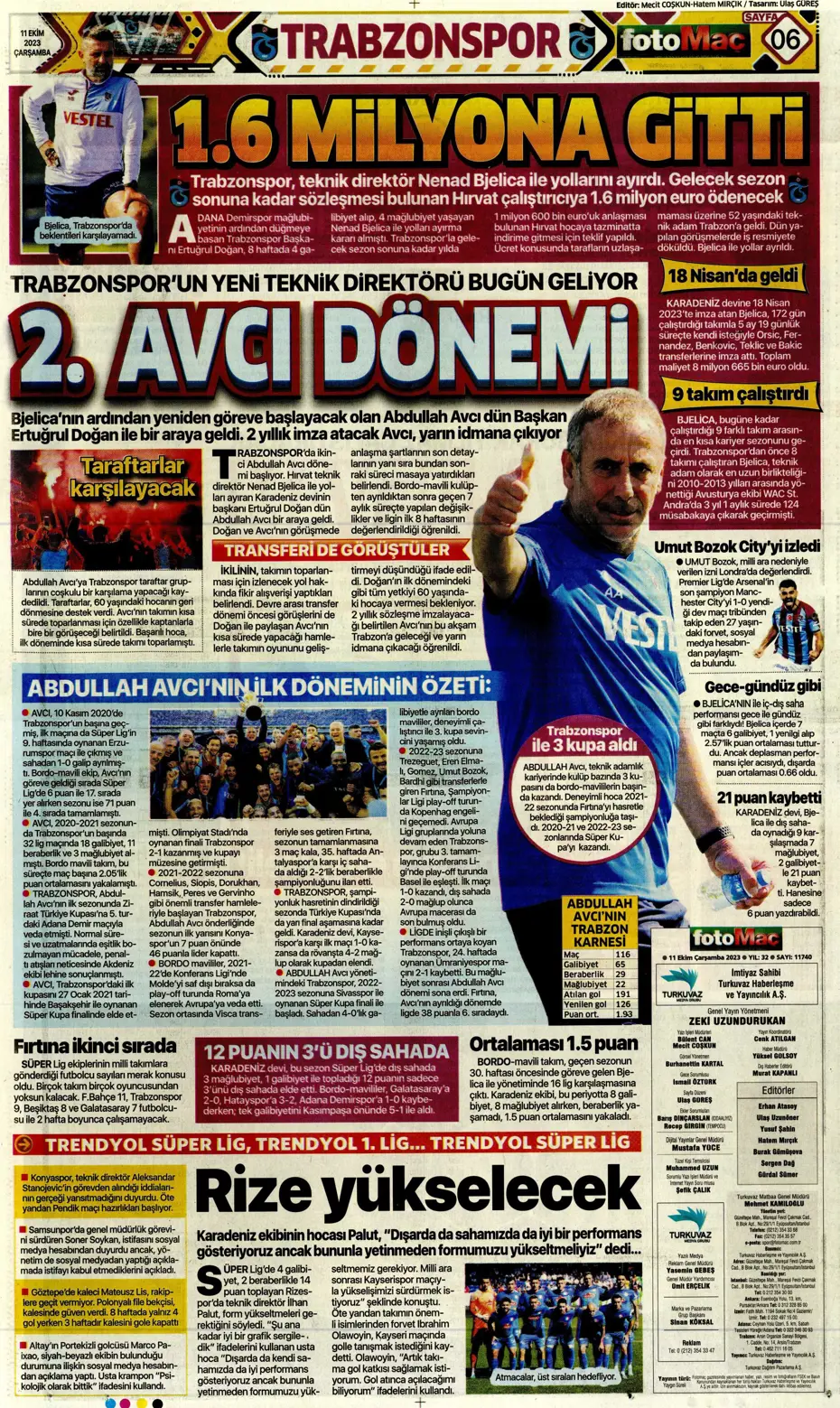 "Sergio Oliveira'ya yol göründü" | Sporun manşetleri (11 Ekim 2023) - 14