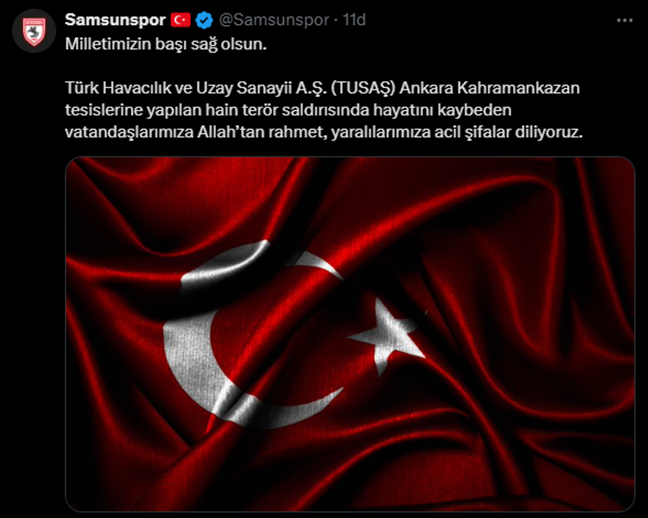 Spor camiası Ankara'daki terör saldırısını kınadı - 12