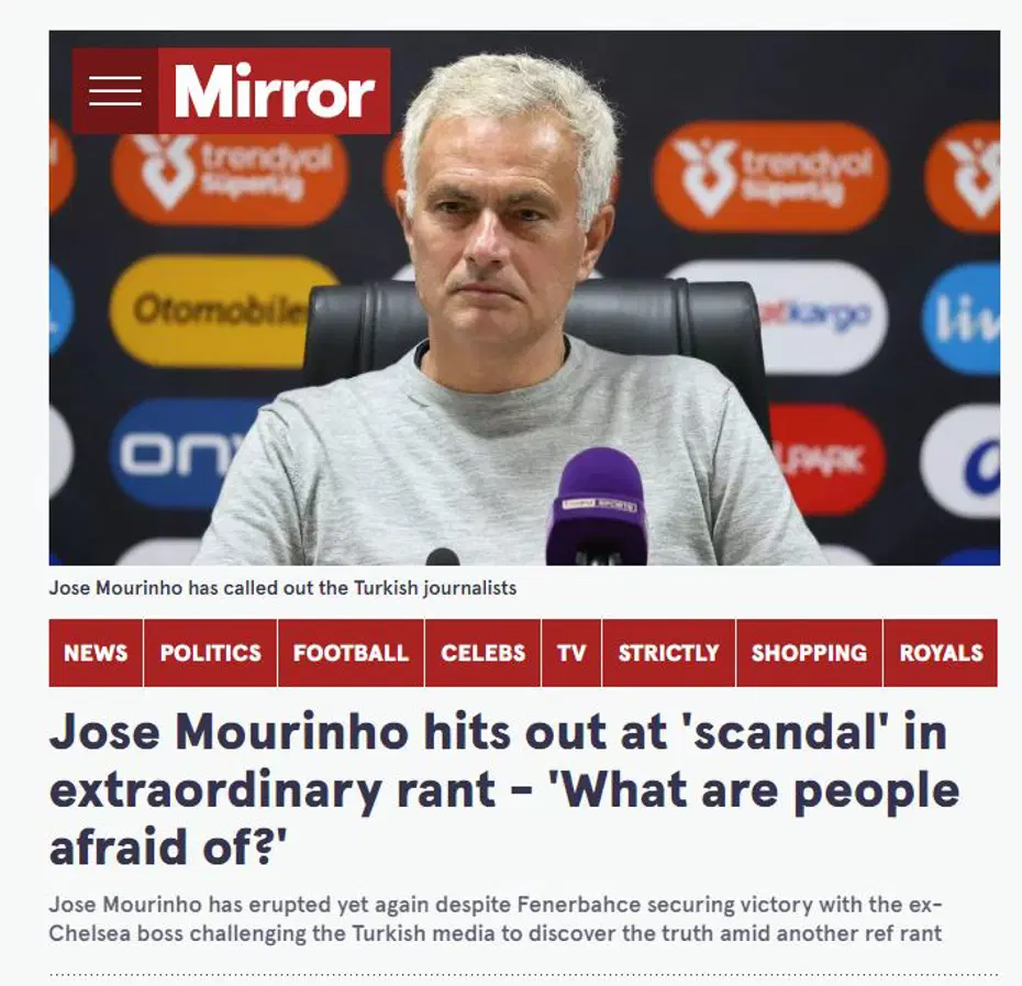 Mourinho'nun canlı yayındaki hareketi Avrupa'yı salladı - 3
