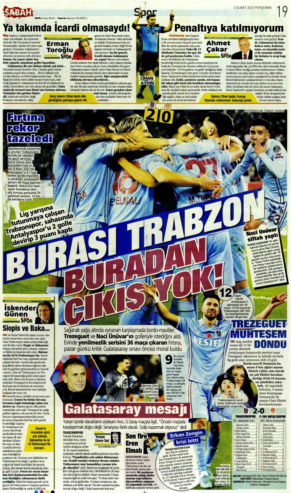 Sporun Manşetleri (2 Şubat 2023) - 38
