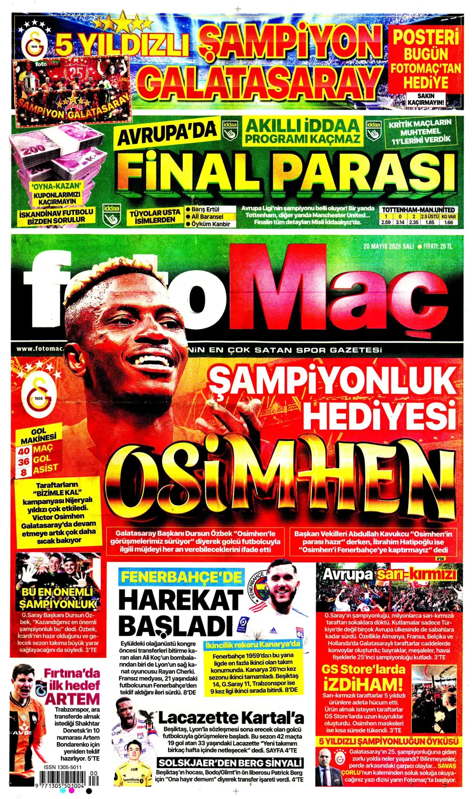 "Osimhen yılın müjdesini verdi: Kalmaya yakınım" | Sporun manşetleri - 10