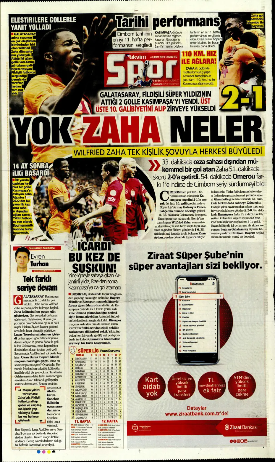 "Derbinin şifresi ilk çeyrek" | Sporun manşetleri (4 Kasım 2023) - 37