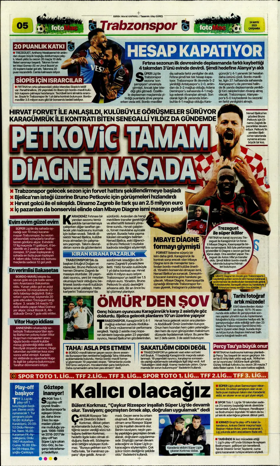 "Aslan'da taarruz başladı" | Sporun Manşetleri - 9