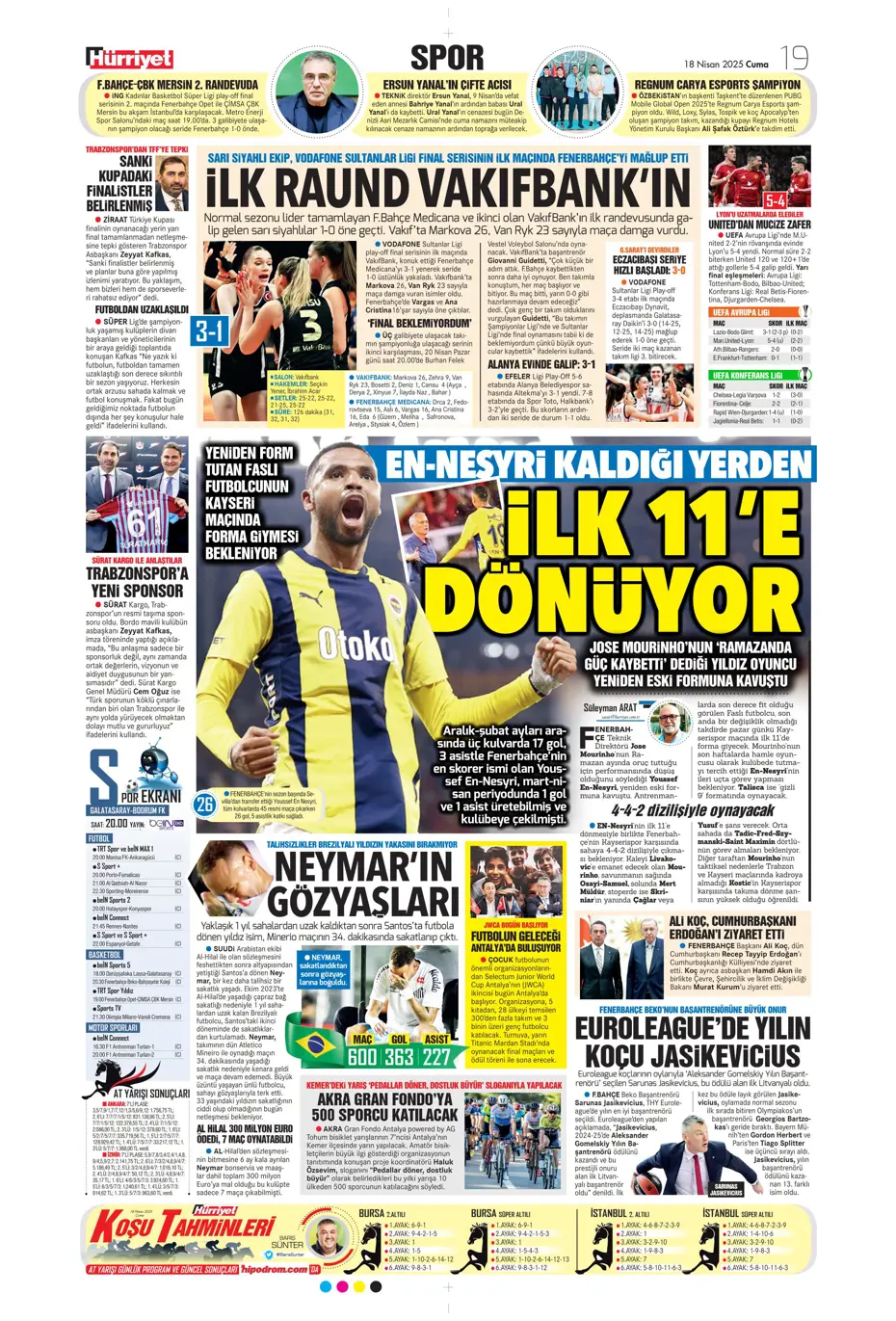 "Fenerbahçe'de sol artık Diouf'un" | Sporun manşetleri - 18