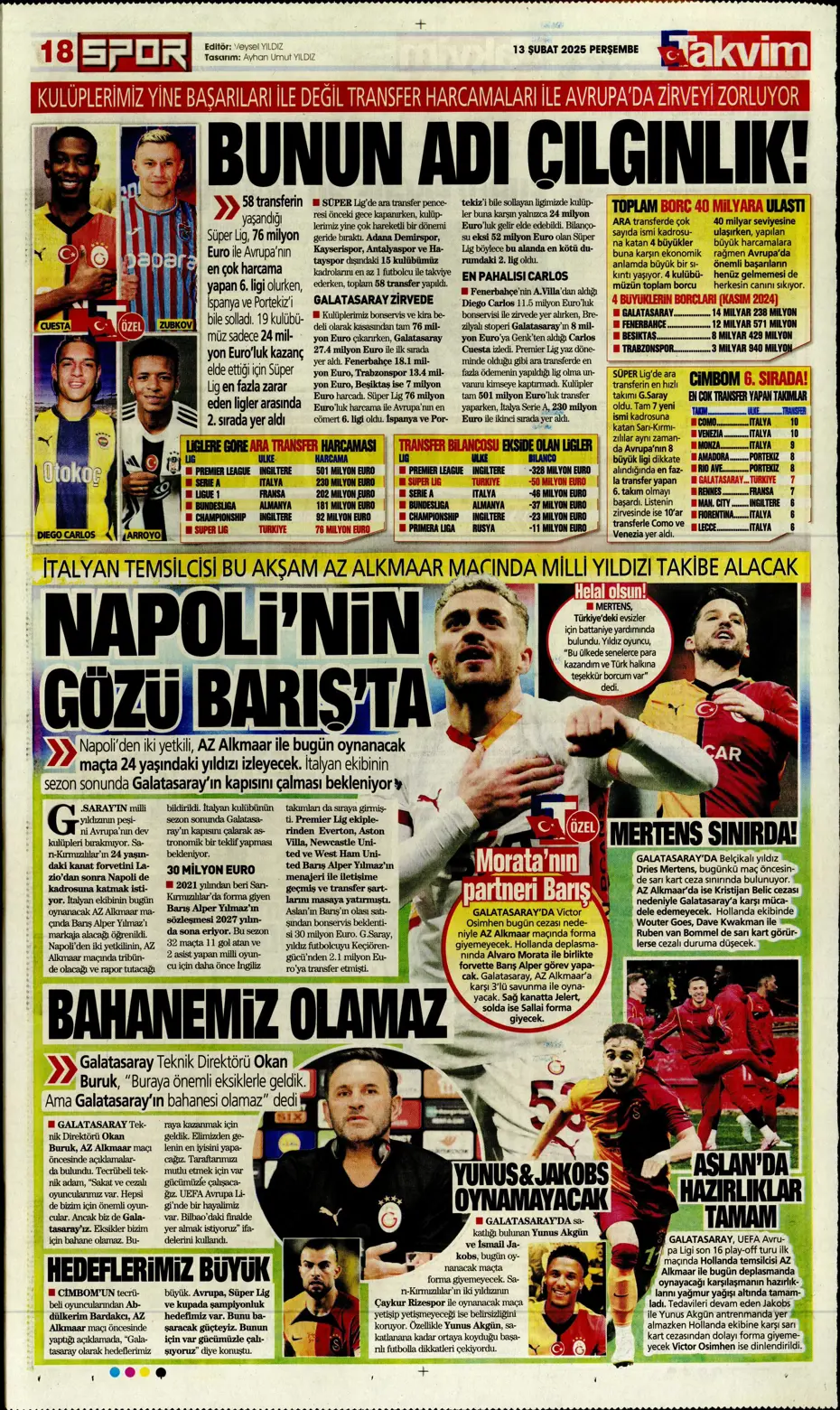 "Bugün vur, haftaya tur" | Sporun manşetleri - 32