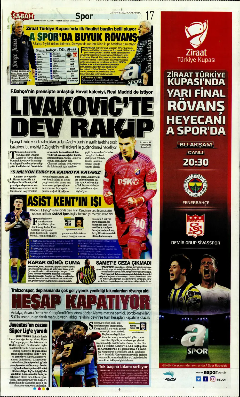 "Aslan'da taarruz başladı" | Sporun Manşetleri - 17