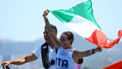 Rüzgar sörfünde madalyalar dağıtıldı