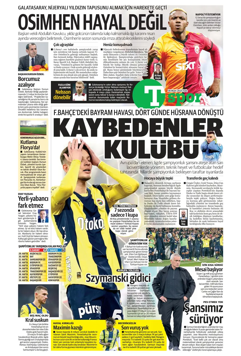 "Sane bombası" | Sporun manşetleri - 34