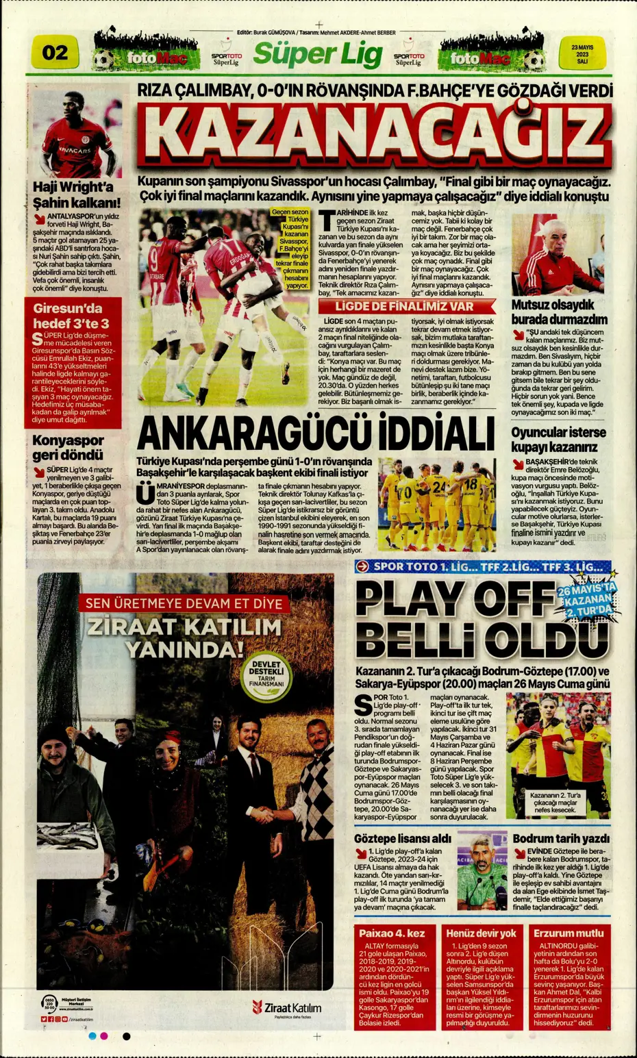 "Aslan'dan Devler Ligi hamlesi" | Sporun Manşetleri - 8 "Aslan'dan Devler Ligi hamlesi" | Sporun Manşetleri - 8