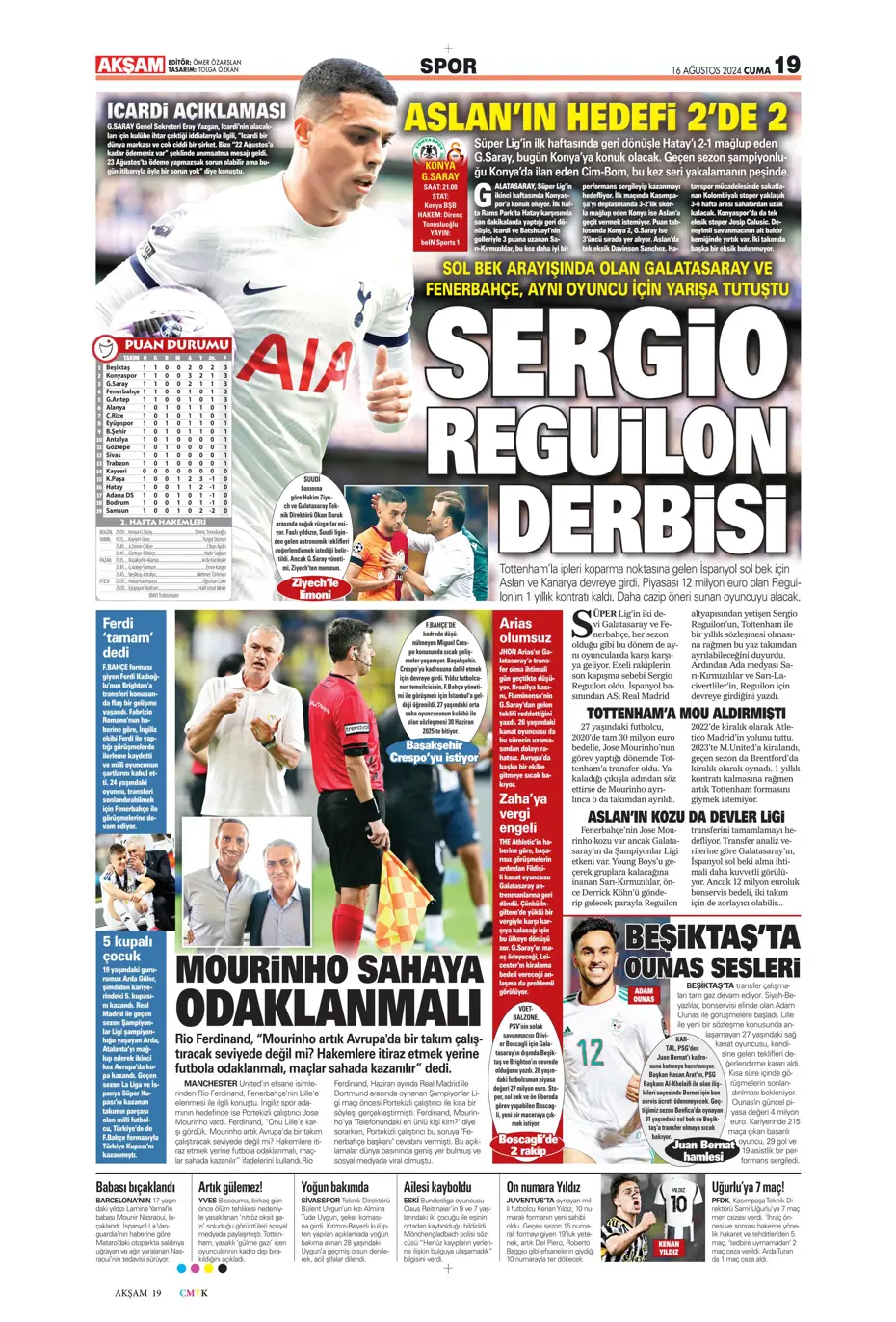 "Mateo Kovacic adım adım Fenerbahçe'ye" | Sporun manşetleri - 2 "Mateo Kovacic adım adım Fenerbahçe'ye" | Sporun manşetleri - 2