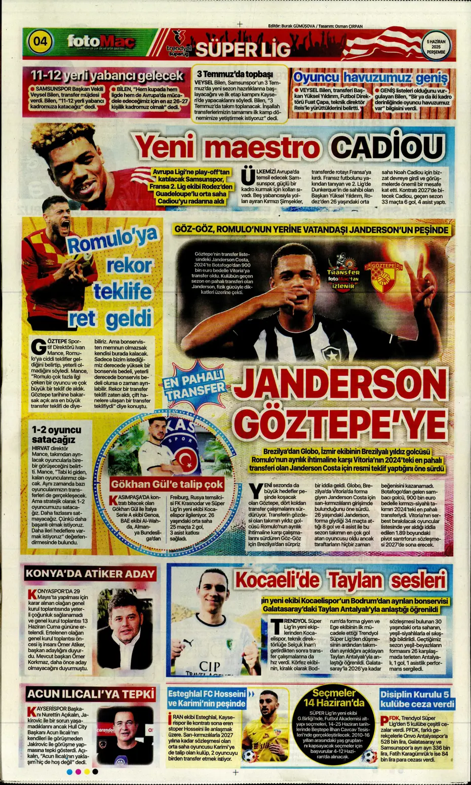 "Fenerbahçe'den Boniface bombası" | Sporun manşetleri (5 Haziran 2025) - 13