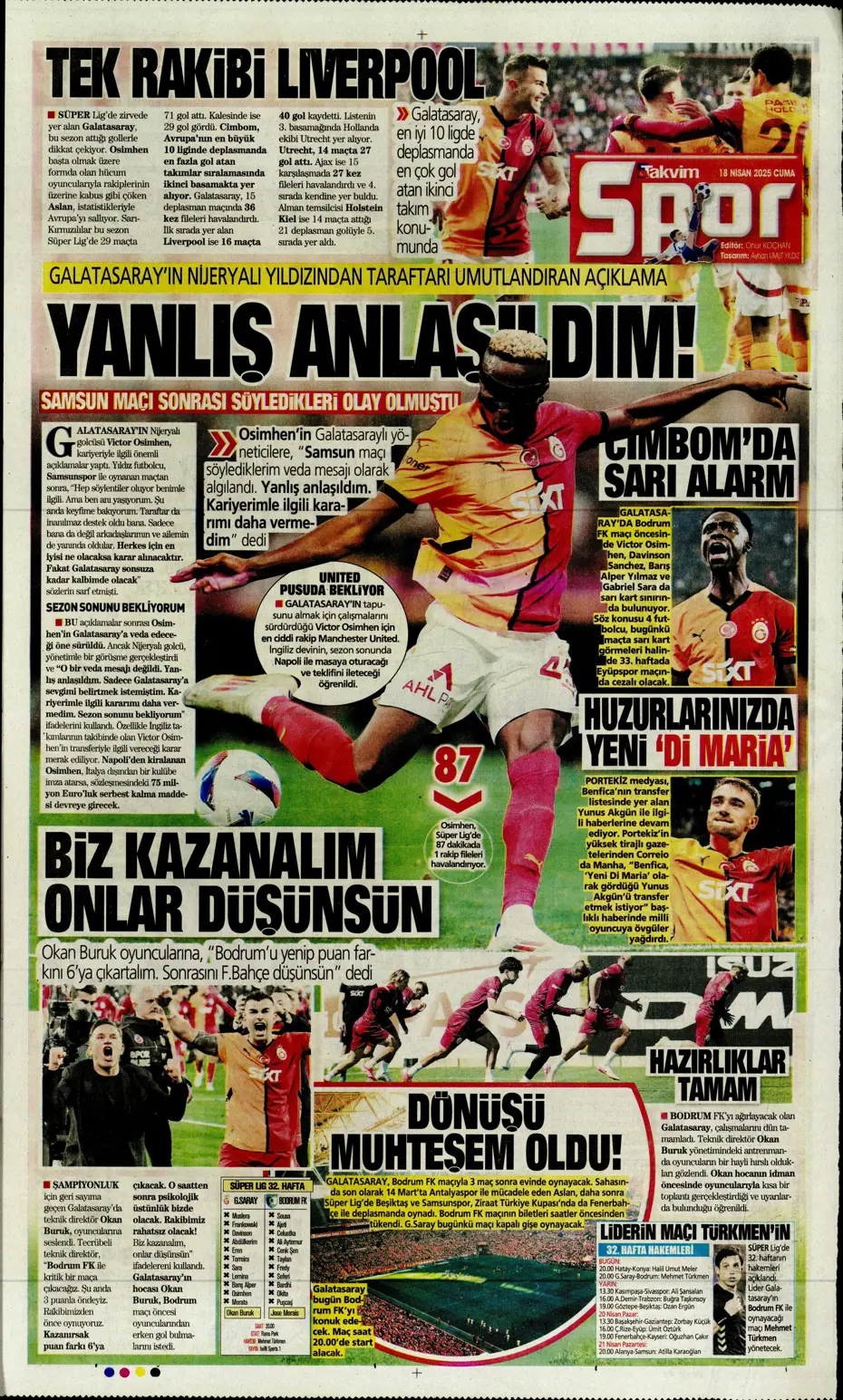 "Fenerbahçe'de sol artık Diouf'un" | Sporun manşetleri - 30