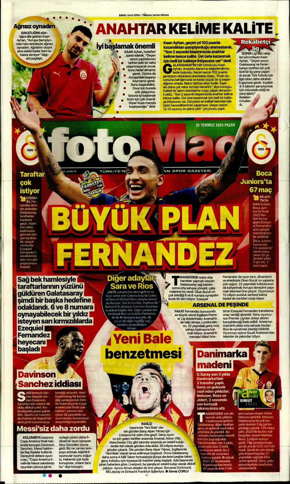 "Aslan'da rota Gravenberch" | Sporun Manşetleri (28 Temmuz 2024) - 18 "Aslan'da rota Gravenberch" | Sporun Manşetleri (28 Temmuz 2024) - 18