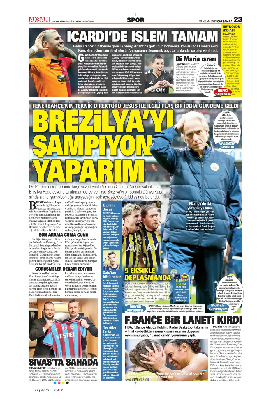 "Galatasaray'ın şov gecesi" | Sporun Manşetleri - 6 "Galatasaray'ın şov gecesi" | Sporun Manşetleri - 6
