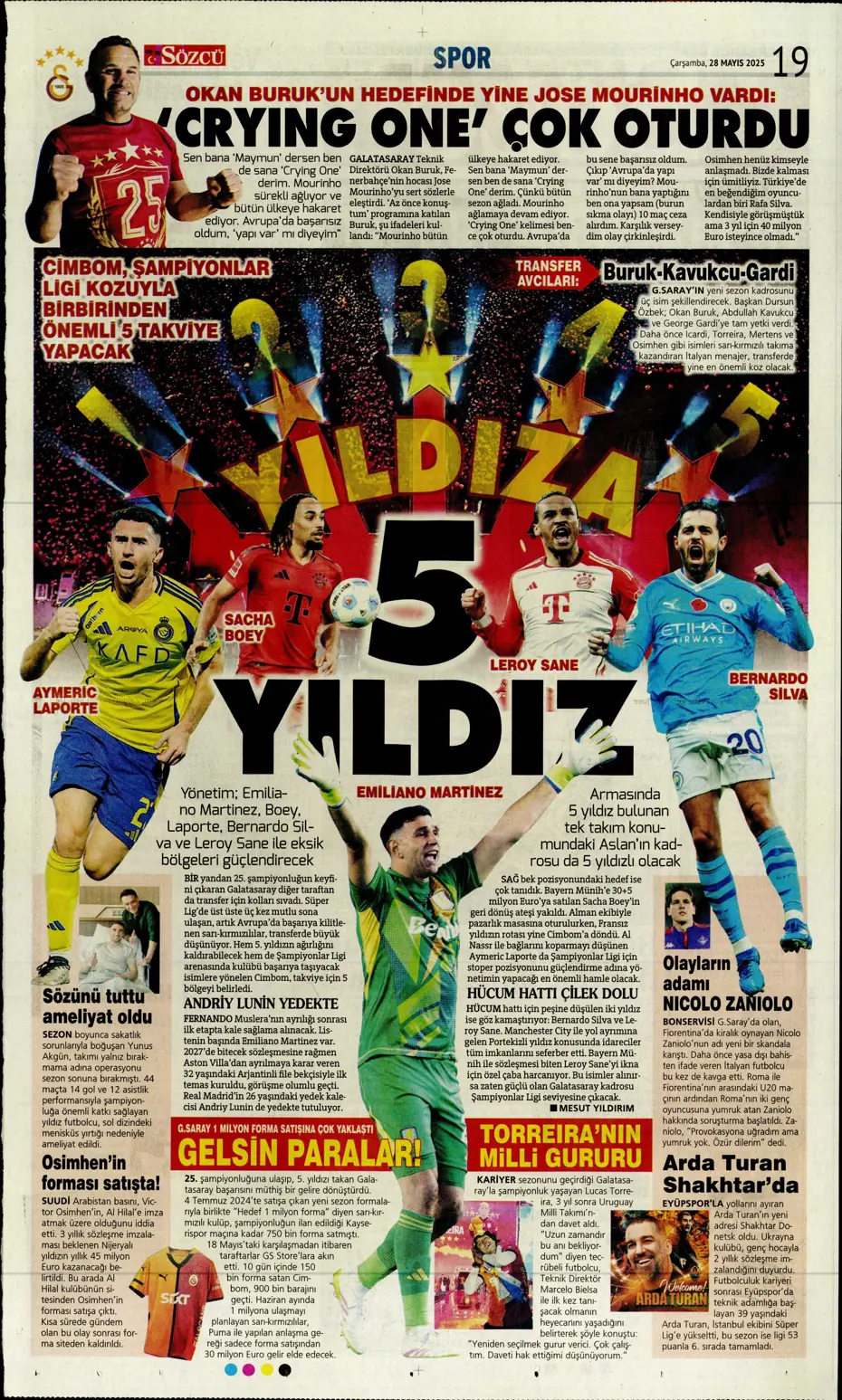 "Bernardo Silva'dan Aslan'a mesaj" | Sporun manşetleri - 24