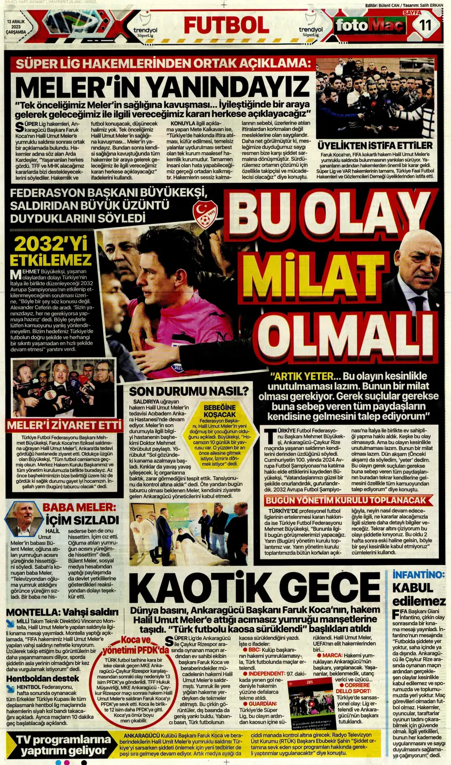 "Aslan'ın yeni yeri Avrupa Ligi" | Sporun manşetleri (13 Aralık 2023) - 9