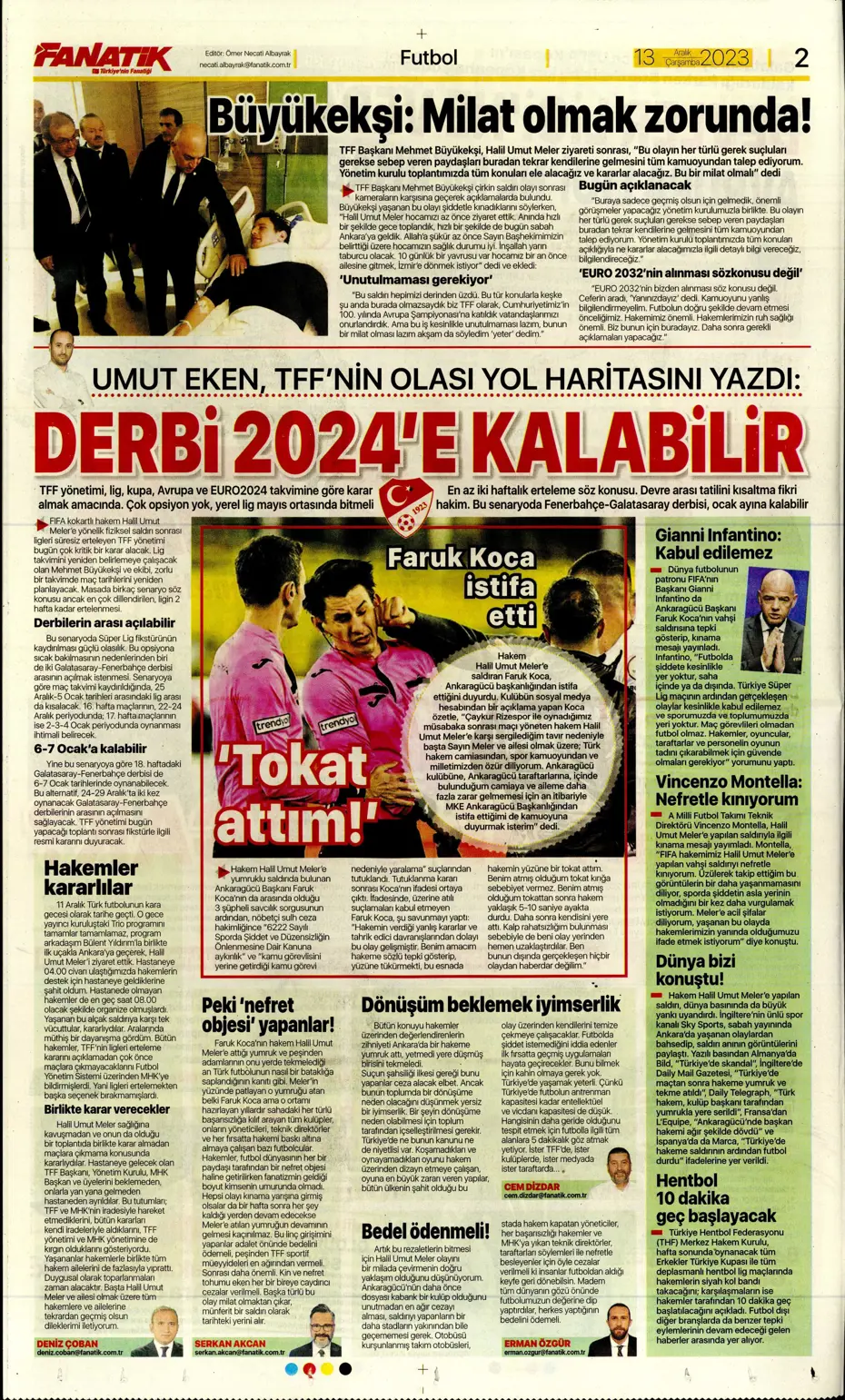 "Aslan'ın yeni yeri Avrupa Ligi" | Sporun manşetleri (13 Aralık 2023) - 3
