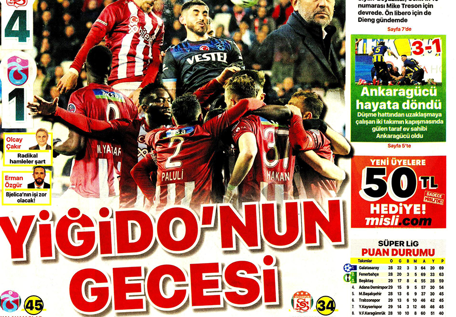 "Yiğido'nun gecesi" | Sporun manşetleri (21 Nisan 2023)