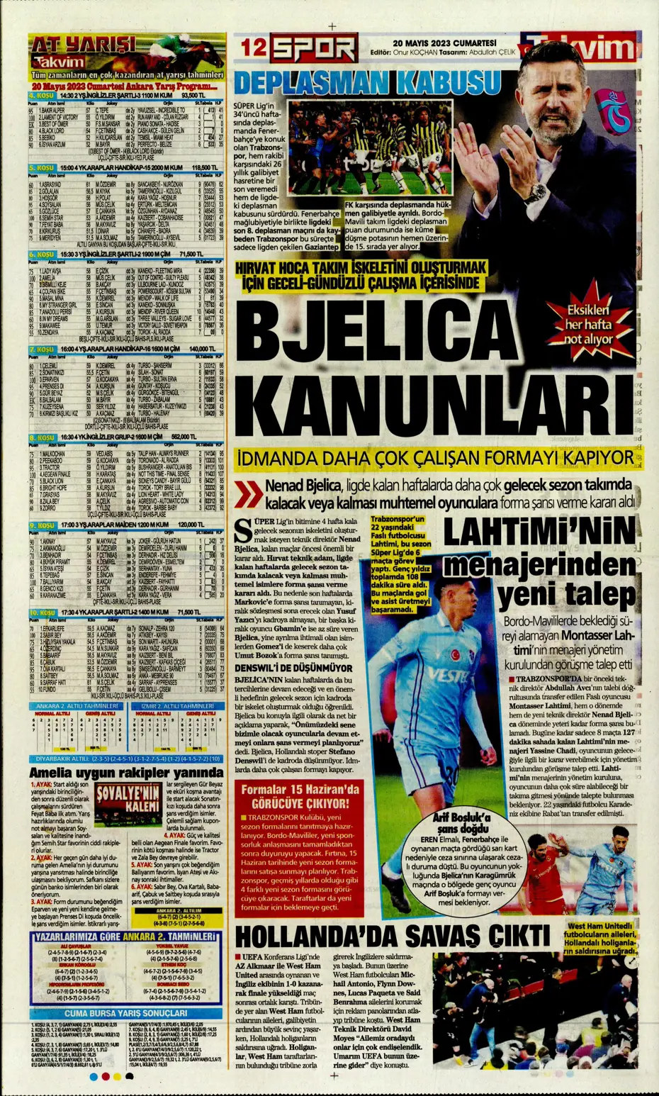 "Aslan'dan dev hamle" Günün spor manşetleri (20 Mayıs 2023) - 16