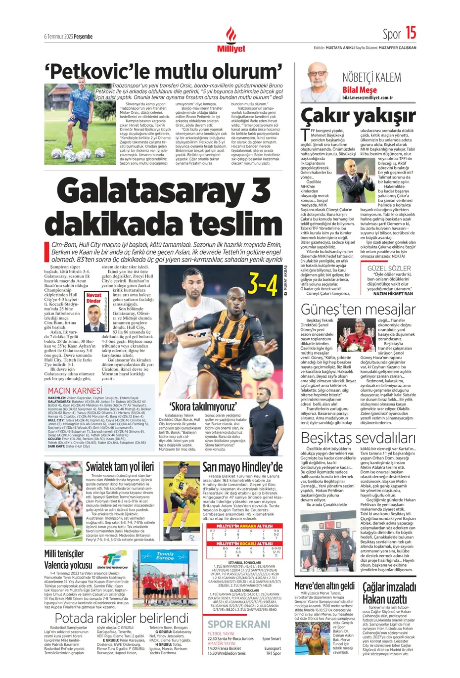 "Icardi'de Enrique krizi" | Sporun manşetleri (6 Temmuz 2023) - 22