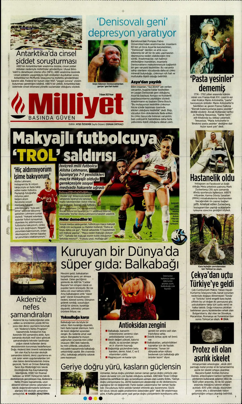 "Kadıköy'de tarihi fırtına" | Sporun manşetleri (5 Kasım 2023) - 26